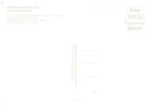 AK / Ansichtskarte  Strassenbahn_Tramway-- Karlsruhe Tw 14 Stadtische 