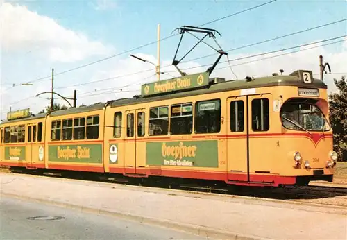 AK / Ansichtskarte  Strassenbahn_Tramway-- Karlsruhe Kriegs-Strassenbahnwagen