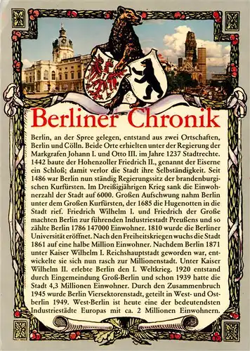 AK / Ansichtskarte  Chronik-AK Berliner