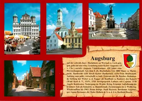 AK / Ansichtskarte 73953379 Chronik-AK Augsburg 