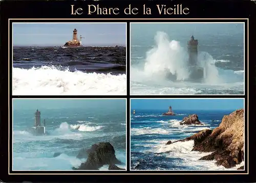 AK / Ansichtskarte  Leuchtturm_Lighthouse_Faro_Phare Plogoff La Pointe du Raz Le Phare de la Vielle