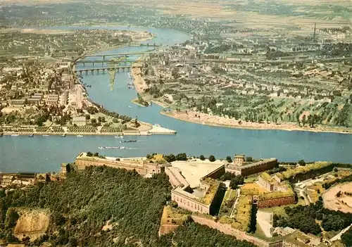 AK / Ansichtskarte  KOBLENZ__Rhein Fliegeraufnahme