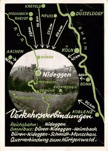 AK / Ansichtskarte 73953460 Nideggen_Eifel Panorama