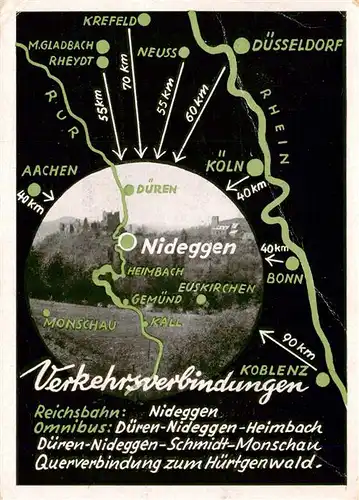 AK / Ansichtskarte  Nideggen_Eifel Panorama