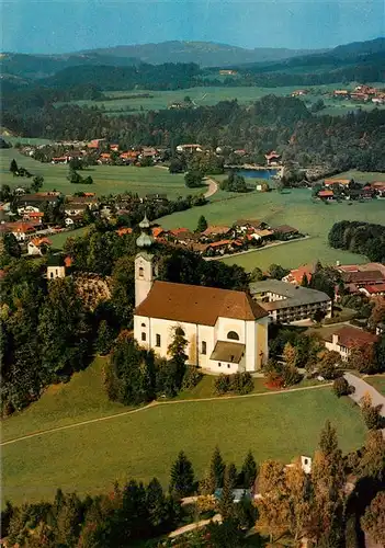 AK / Ansichtskarte  Ruhpolding Fliegeraufnahme mit Pfarrkirche St Georg