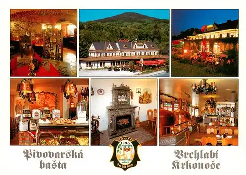 AK / Ansichtskarte 73953496 Vrchlabi_Hohenelbe_CZ Hotel Restaurace Pivovarska basta Gastraeume