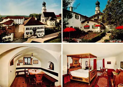 AK / Ansichtskarte 73953498 Seebruck_Chiemsee Gutsgasthof zum goldenen Pflug Gastraum Zimmer