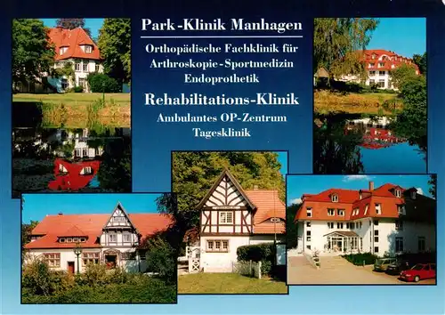 AK / Ansichtskarte  Grosshansdorf Park Klinik Manhagen Reha Klinik Teilansichten