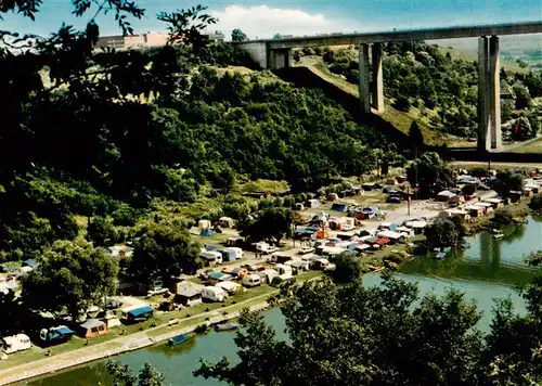 AK / Ansichtskarte  Limburg__Lahn Campingplatz Autobahnbruecke