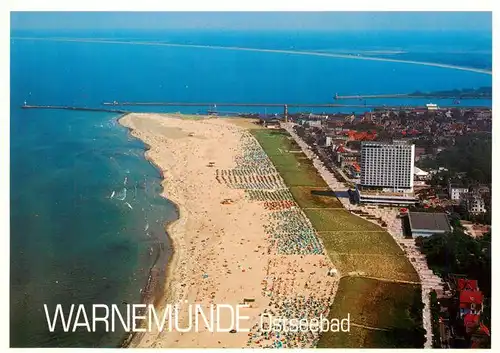 AK / Ansichtskarte  Warnemuende_Ostseebad Fliegeraufnahme