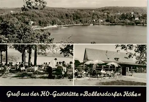 AK / Ansichtskarte  Buckow_Maerkische_Schweiz HO-Gaststaette Bollersdorfer Hoehe Panorama See