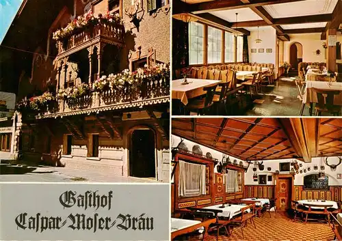 AK / Ansichtskarte 73953617 Henndorf_Wallersee_AT Gasthof Caspar Moser Braeu Restaurant Gaststube