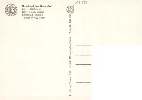AK / Ansichtskarte  Heinkenborstel Urlaub auf dem Bauernhof Hallenbad Kaminzimmer Ponykutsche