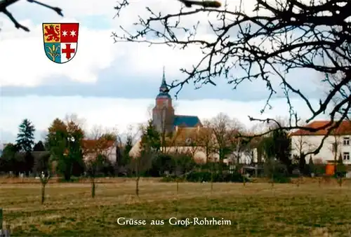 AK / Ansichtskarte  Gross-Rohrheim Blick zur Kirche