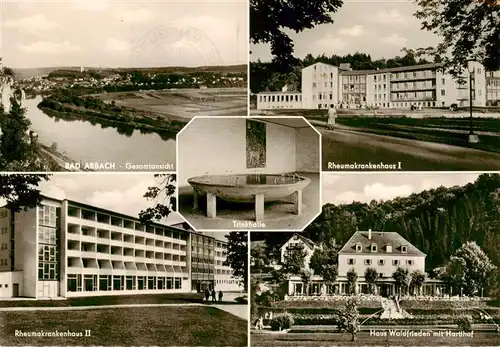 AK / Ansichtskarte  Bad_Abbach Gesamtansicht Rheumakrankenhaeuser Trinkhalle Haus Waldfrieden mit Harthof