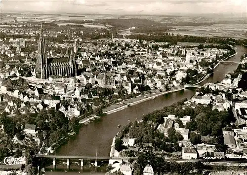 AK / Ansichtskarte  ULM__Donau Fliegeraufnahme