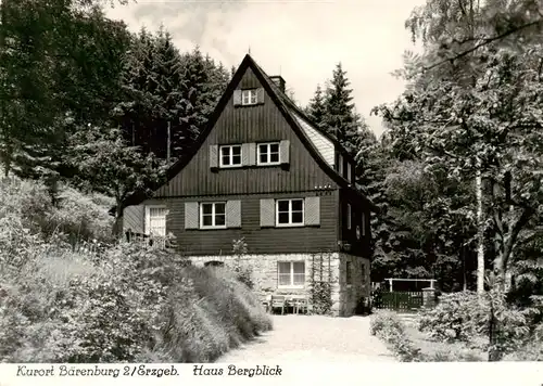 AK / Ansichtskarte 73953692 Baerenburg_Sachsen Haus Bergblick Handabzug