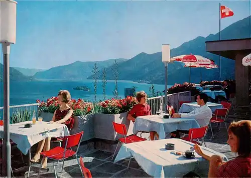 AK / Ansichtskarte  Ascona_Lago_Maggiore_TI Hotel Casa Berno Restaurant Terrasse