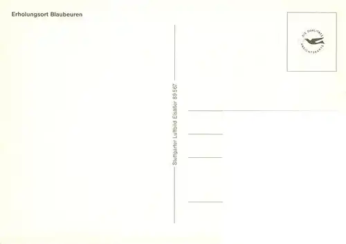 AK / Ansichtskarte  Blaubeuren Fliegeraufnahme