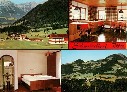 AK / Ansichtskarte  Itter_Tirol Pension Schmiedhof Gaststube Zimmer Panorama