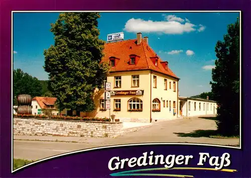 AK / Ansichtskarte  Greding Gredinger Fass Gasthaus Cafe