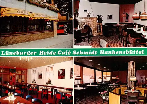 AK / Ansichtskarte 73953842 Hankensbuettel Cafe Schmidt Gastraeume Bar