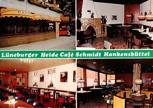 AK / Ansichtskarte  Hankensbuettel Cafe Schmidt Gastraeume Bar