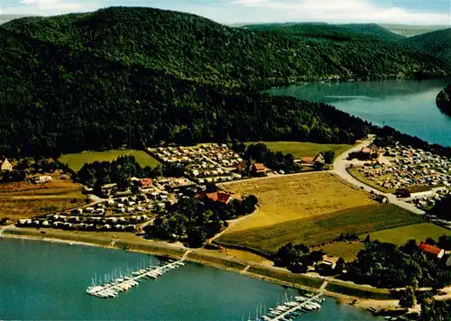 AK / Ansichtskarte  Edersee_Edertal_Hessen Fliegeraufnahme mit Halbinsel Scheid