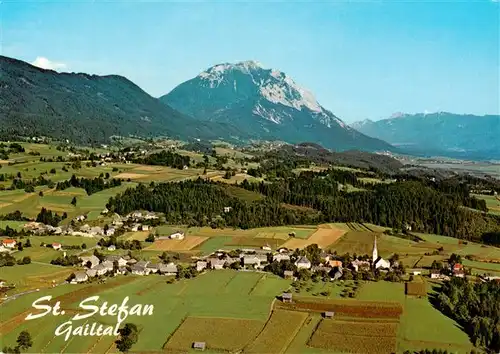 AK / Ansichtskarte  St_Stefan_Gailtal Fliegeraufnahme mit Dobratsch