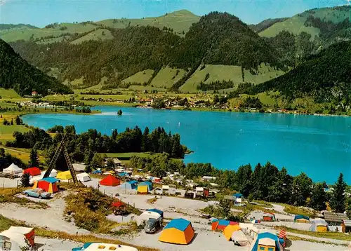 AK / Ansichtskarte  Walchsee_Tirol_AT Terrassencamping Suedsee Fliegeraufnahme