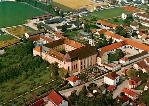 AK / Ansichtskarte  Osterhofen_Kloster Maria Ward Institut Damenstift Fliegeraufnahme 