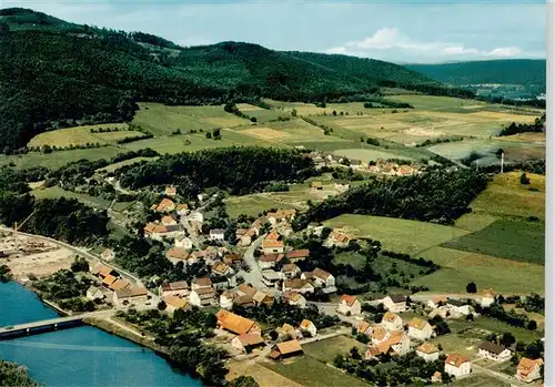 AK / Ansichtskarte  Hemfurth-Edersee_Edertal Fliegeraufnahme