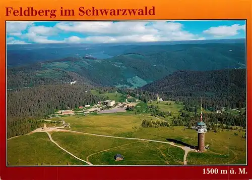 AK / Ansichtskarte  Feldberg_1450m_Schwarzwald Fliegeraufnahme mit Fernmeldeturm