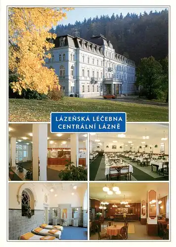 AK / Ansichtskarte  Marianske_Lazne_Marienbad_CZ Kurhotel Centralni Lazne Foyer Speisesaal Restaurant