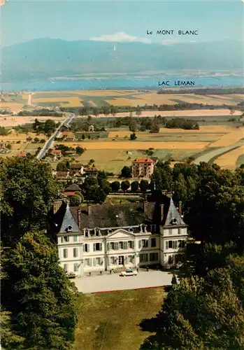 AK / Ansichtskarte  Divonne-les-Bains_01 Château Lac Léman et le Mont Blanc vue aérienne