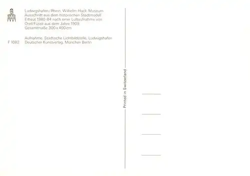 AK / Ansichtskarte  Ludwigshafen__Rhein Wilhelm-Hack-Museum Historisches Stadtmodell