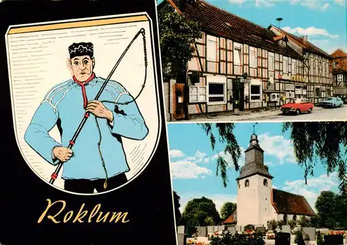 AK / Ansichtskarte  Roklum Gasthof zur Ratsstube Kirche