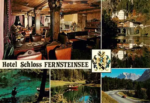 AK / Ansichtskarte 73953986 Nassereith_Tirol_AT Hotel Schloss Fernsteinsee Restaurant See Rudern Alpen