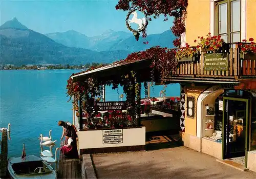 AK / Ansichtskarte 73953993 ST_WOLFGANG__Wolfgangsee_Oberoesterreich_AT Hotel Weisses Roessl