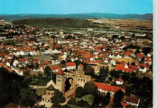 AK / Ansichtskarte  Bad_Hersfeld Panorama mit Stiftsruine Marktplatz