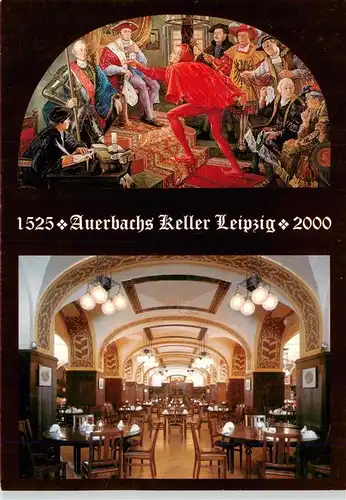 AK / Ansichtskarte 73954007 LEIPZIG Auerbachs Keller Restaurant Grosser Keller Gemaelde
