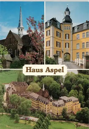 AK / Ansichtskarte  Rees_Rhein Haus Aspel Toechter vom Heiligen Kreuz Kloster Luftaufnahme