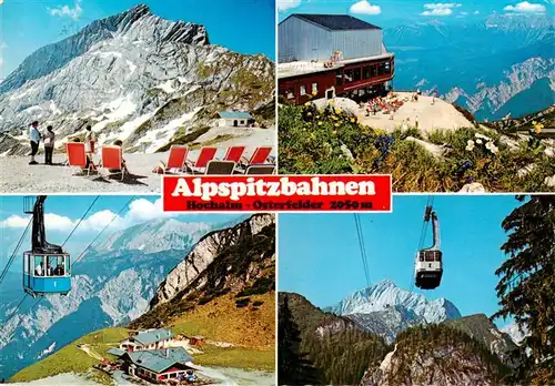 AK / Ansichtskarte 73954027 Seilbahn_Cable-Car_Telepherique Alpspitzbahn Garmisch-Partenkirchen Hochalm Osterfelder