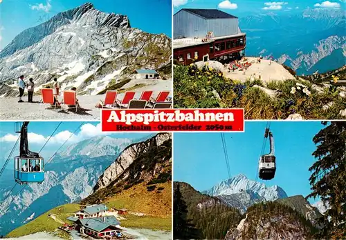 AK / Ansichtskarte  Seilbahn_Cable-Car_Telepherique Alpspitzbahn Garmisch-Partenkirchen Hochalm Osterfelder