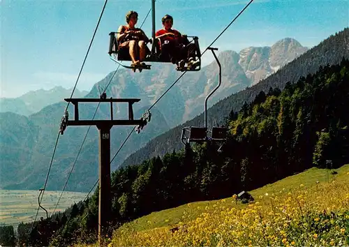 AK / Ansichtskarte  Sessellift_Chairlift_Telesiege Lofer Salzburg Sonnegg Loferer Alm