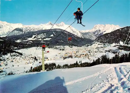 AK / Ansichtskarte 73954097 Sessellift_Chairlift_Telesiege Seefeld Karwendel Tirol