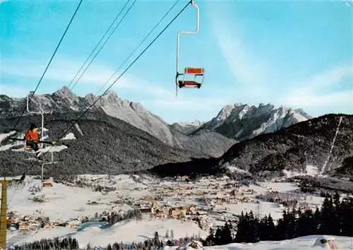 AK / Ansichtskarte 73954098 Sessellift_Chairlift_Telesiege Seefeld Tirol