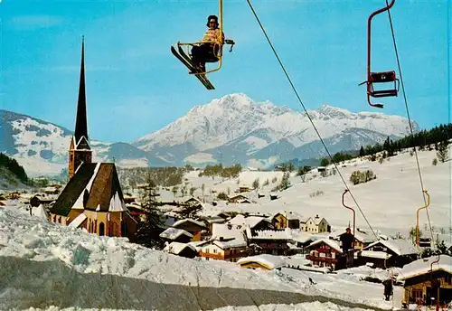 AK / Ansichtskarte  Sessellift_Chairlift_Telesiege Maria Alm Salzburg 