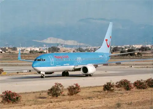 AK / Ansichtskarte  Flugzeuge_Zivil Hapag-Lloyd Boeing 737-800