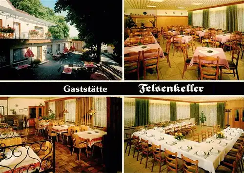 AK / Ansichtskarte  Coburg_Bayern Gaststaette Felsenkeller Gastraeume